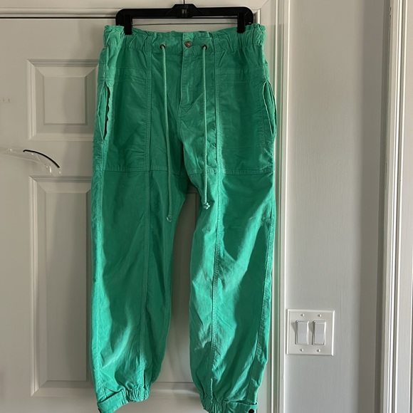 NWOT Free People Angelo Mid Rise Pull On Jogger Corduroy Pants Z65 - Picture 3 of 6